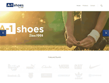 Tablet Screenshot of a1shoestore.com